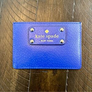 Kate Spade Blue Card Holder